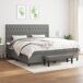 Cama box spring 200x200 Cama box spring 200x200 Gris