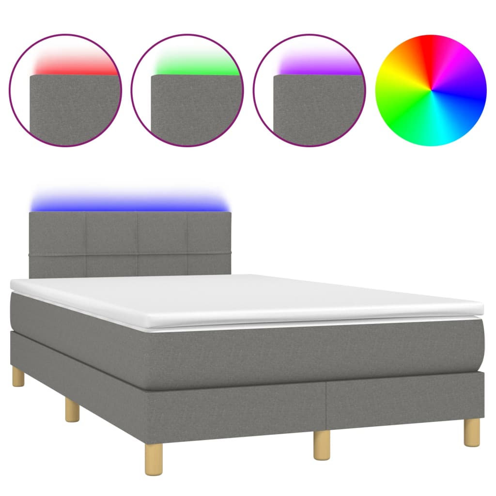 Cama box spring 120x200 Gris Oscuro