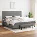 Cama box spring 200x200 Cama box spring 200x200 Gris
