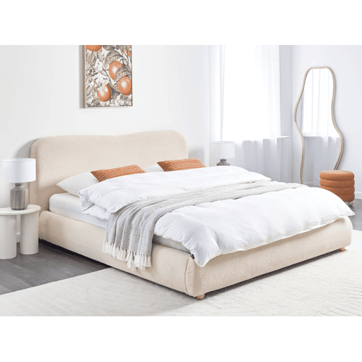 Beliani Cama baú Bouclé BLAGNAC