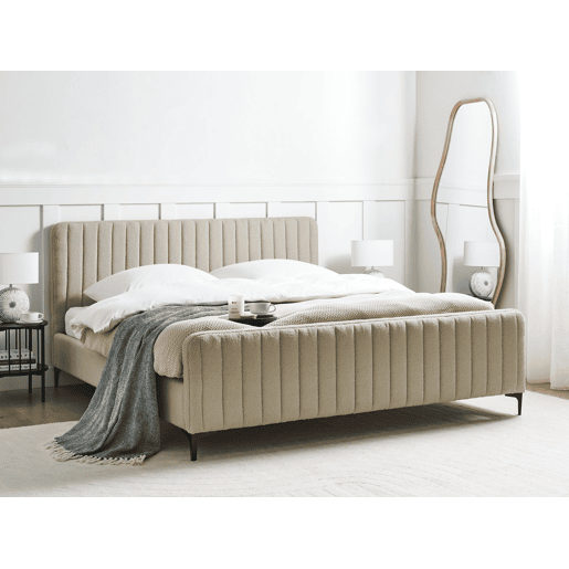 Beliani Cama Bouclé LUNAN Beliani Cama Bouclé LUNAN
