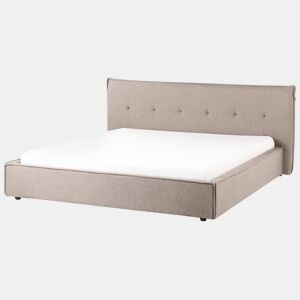 Beliani Cama Linho sintético LESTRE