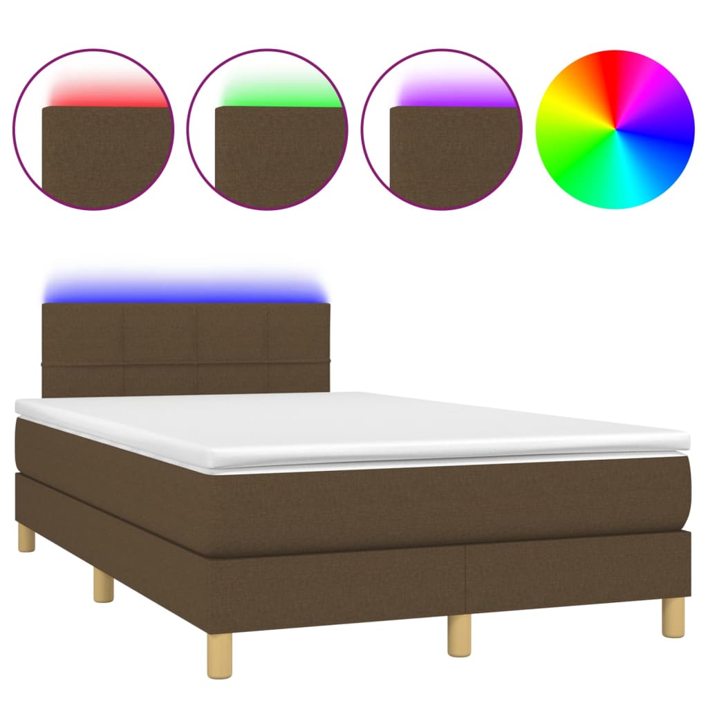 Cama box spring 120x200 Marrón