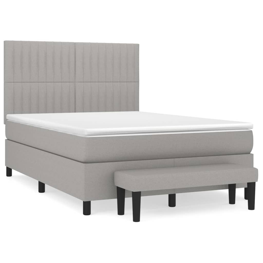 Cama box spring 140x200 Gris