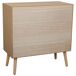 Comoda de madera y ratán Comoda de madera y ratán Marrón