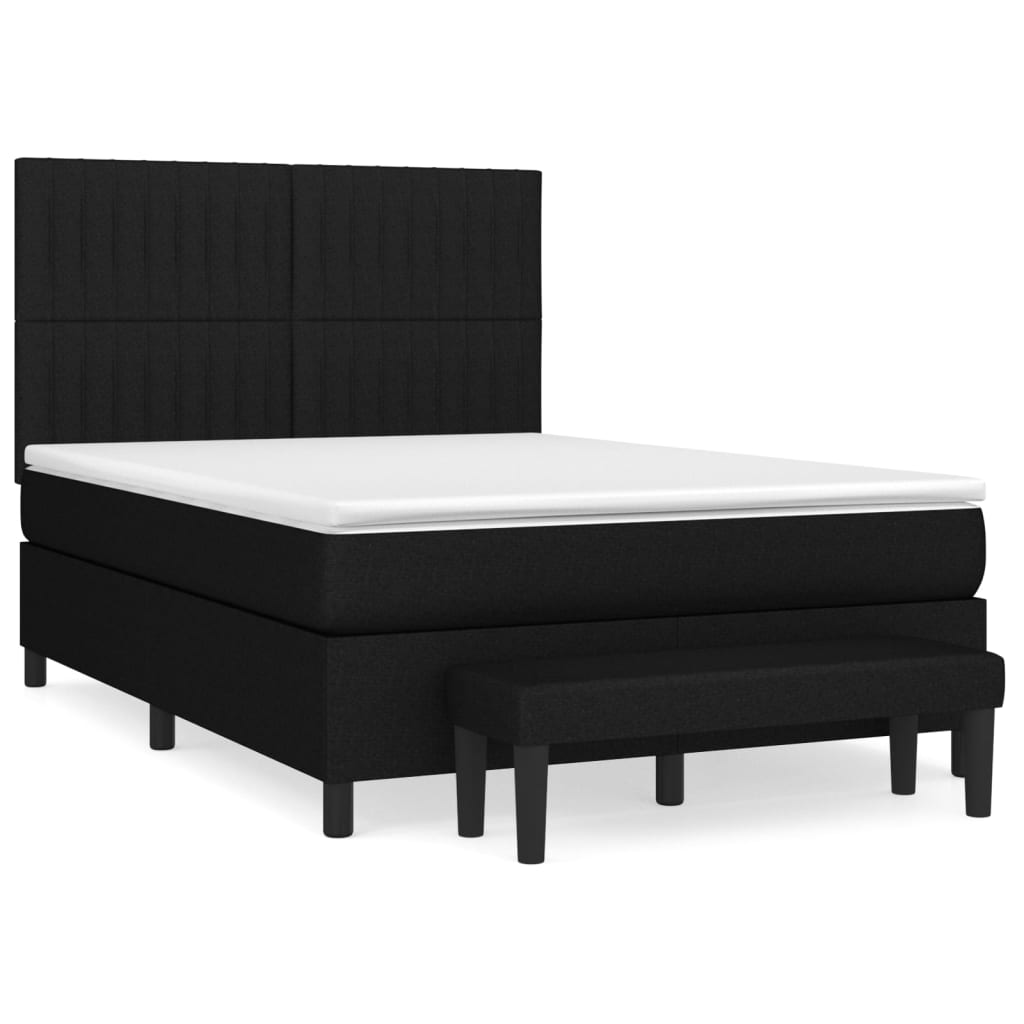 Cama box spring 140x200 Negro