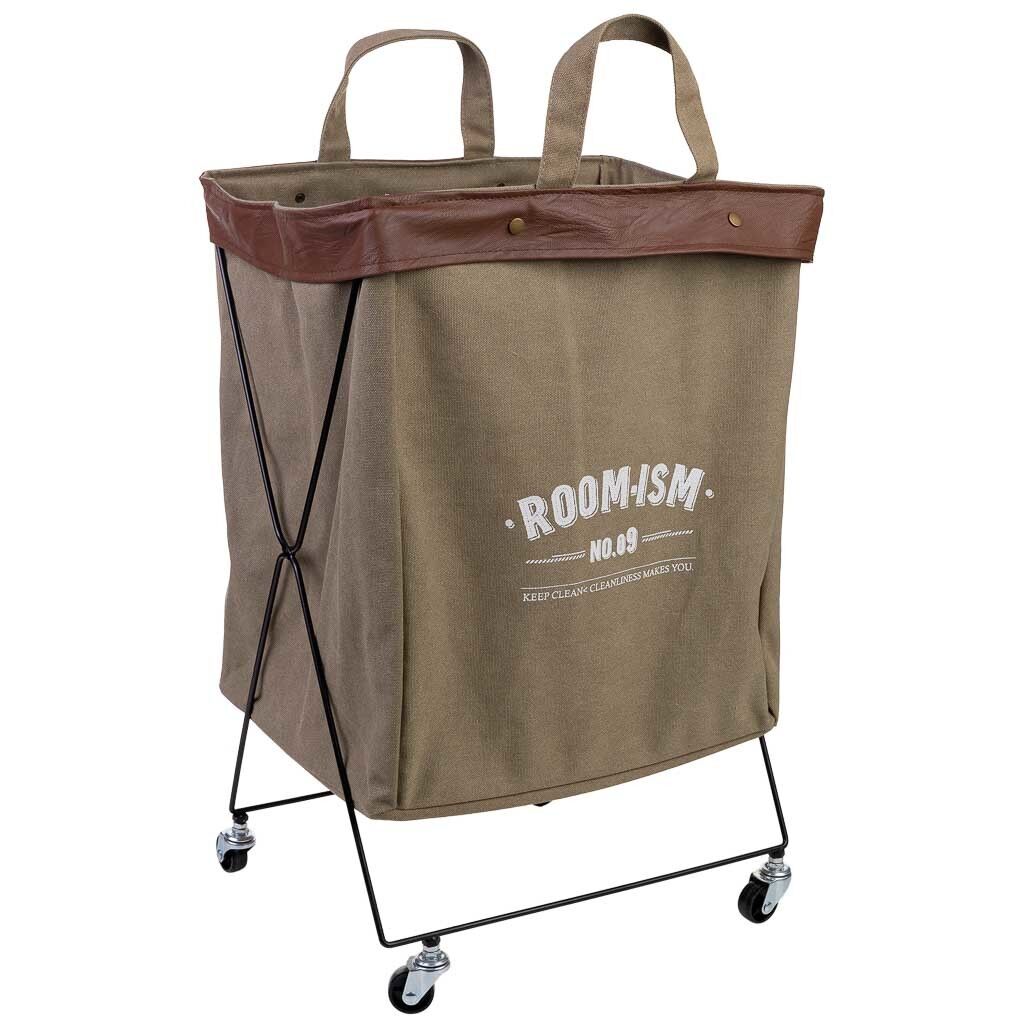 Cesto de la ropa de metal y tela