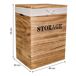 Cestos ropa de madera set 2 pzas Cestos ropa de madera set 2 pzas Marron