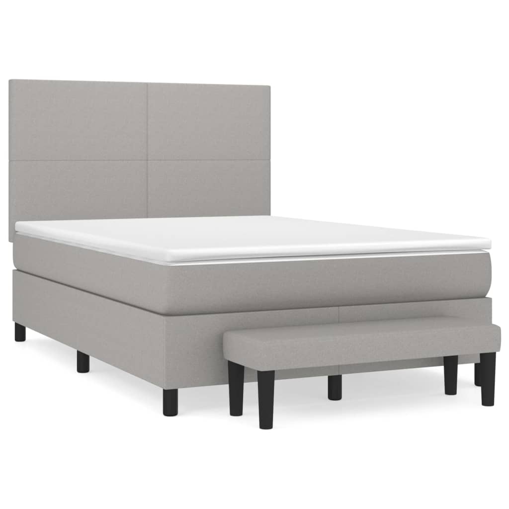 Cama box spring 140x200 Gris