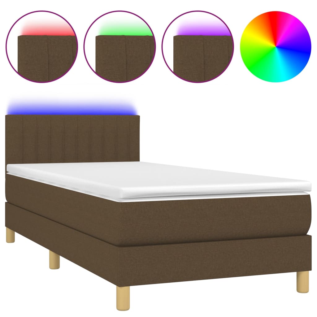 Cama box spring 80x200 Marrón