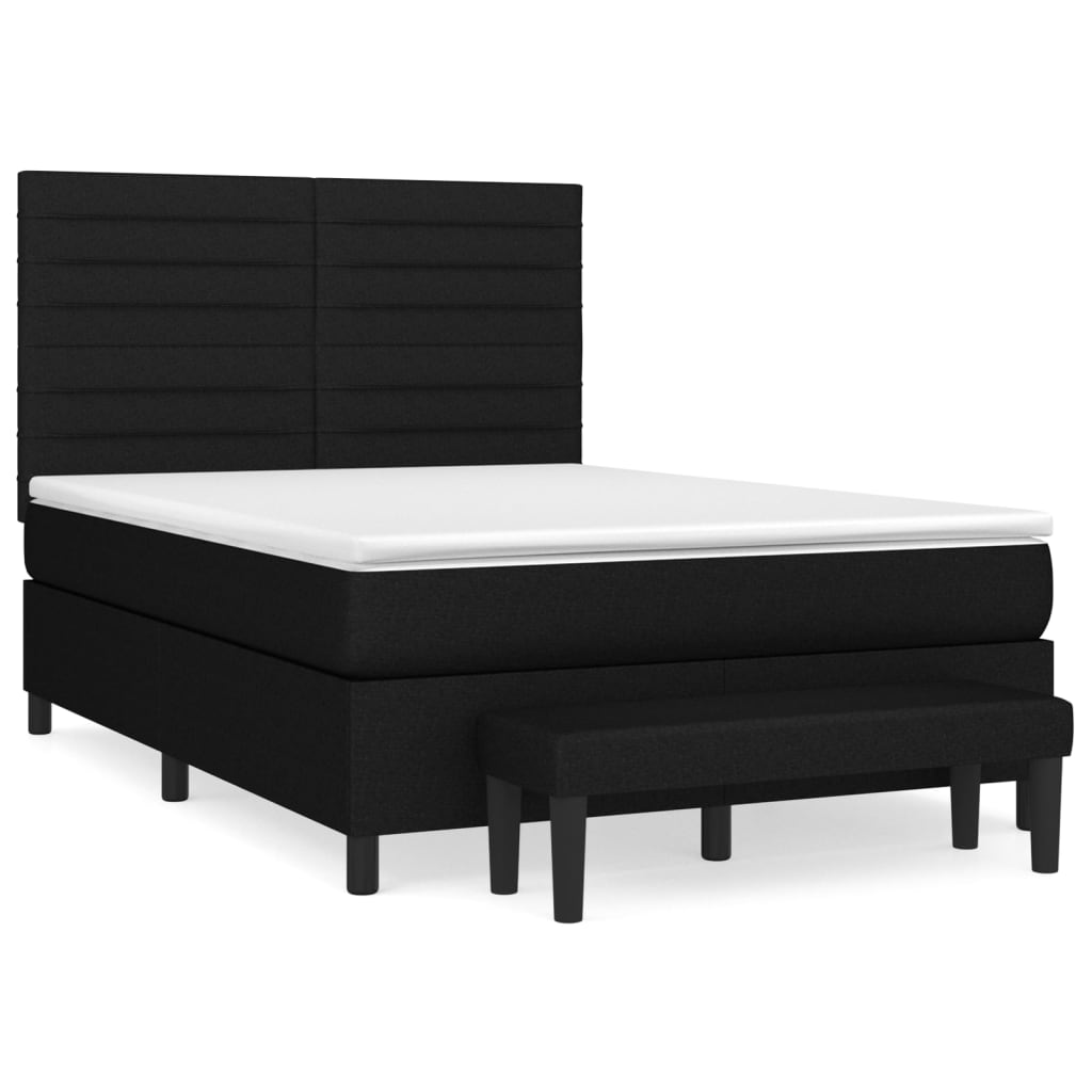 Cama box spring 140x200 Negro