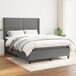 Cama box spring 140x190 Cama box spring 140x190 Gris Oscuro