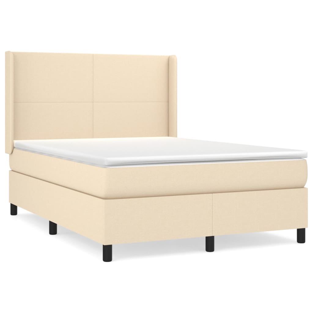Cama box spring 140x190 Crema