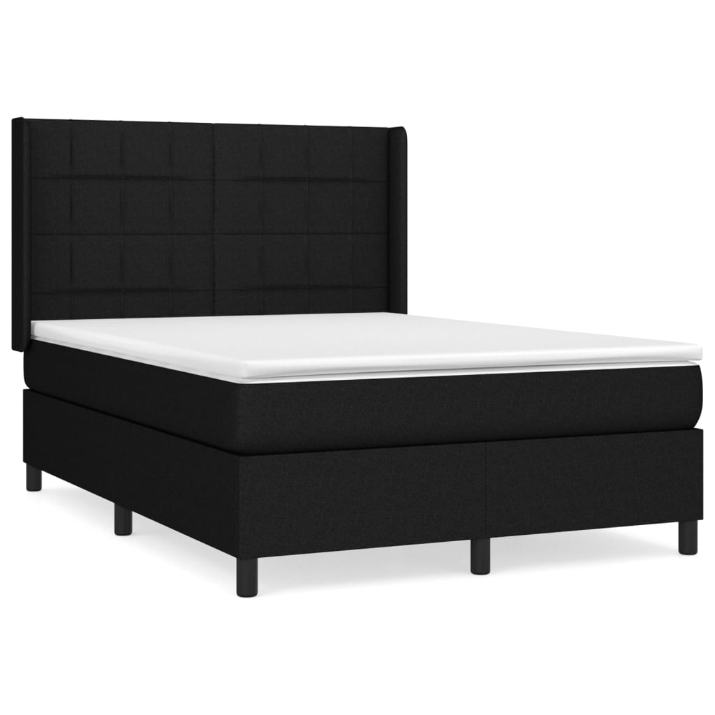 Cama box spring 140x200 Negro