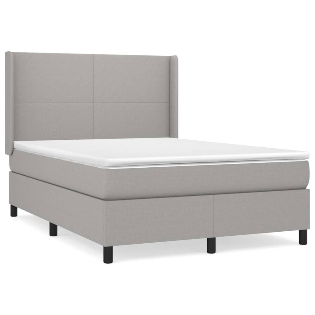 Cama box spring 140x190 Gris