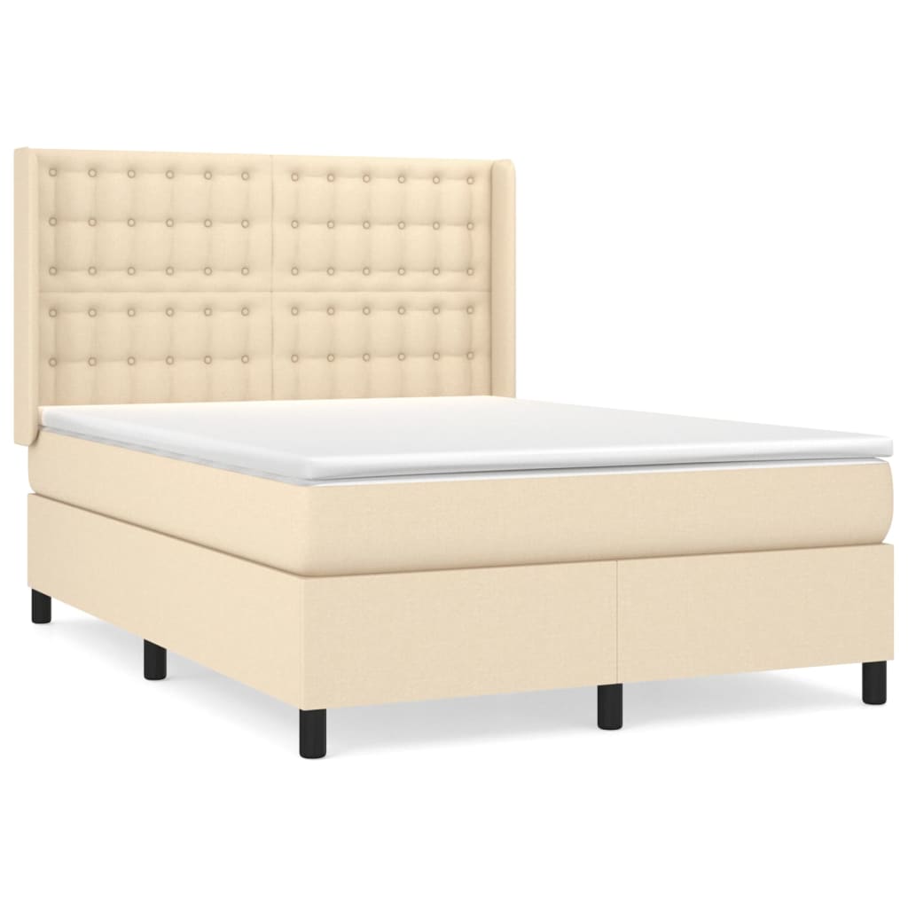 Cama box spring 140x200 Crema