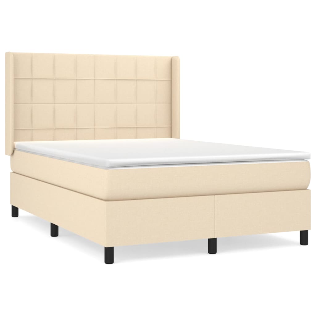 Cama box spring 140x200 Crema