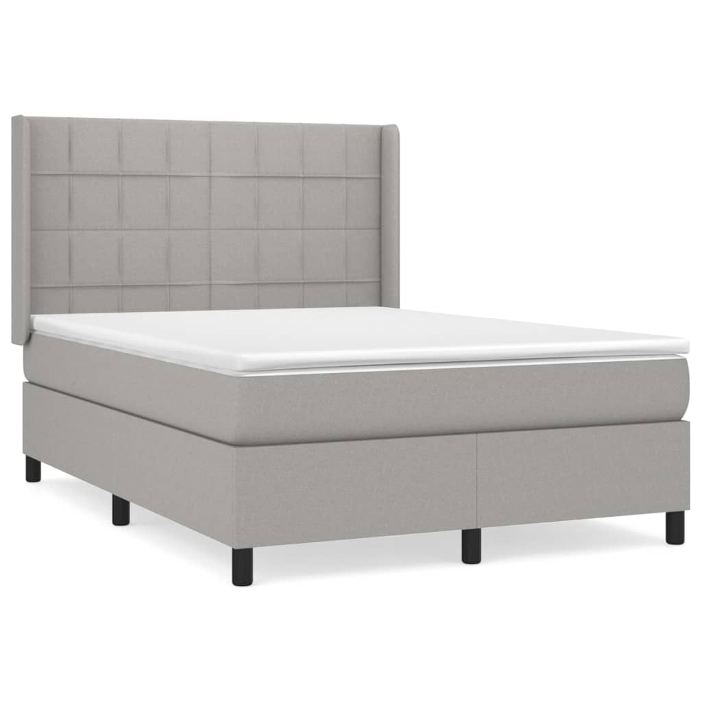 Cama box spring 140x200 Gris