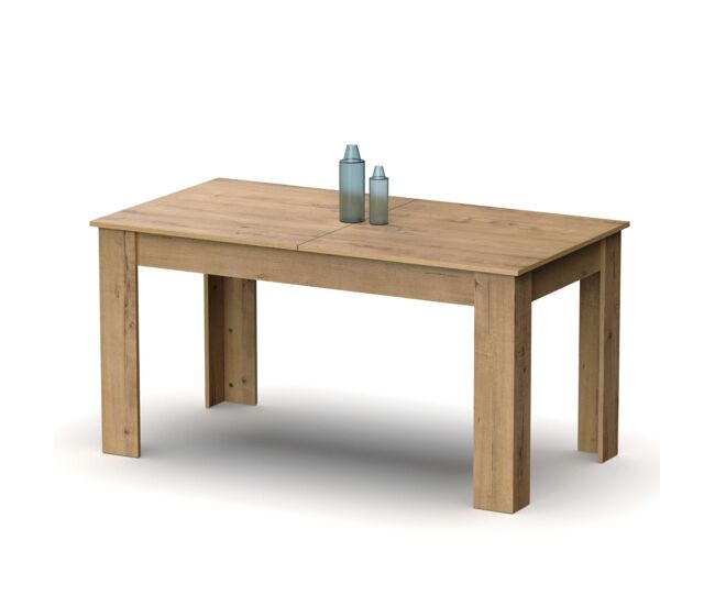 Mesa de Salón Comedor extensible Color Roble Gold 140-195x80x77 cm