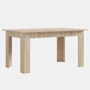 Mesa de Jantar Nur Fixa Estilo Contemporâneo Cor Carvalho Sonoma 138x80 cm