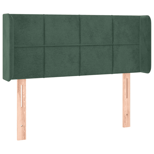 vidaXL Cabeceira de cama c abas veludo 103x16x7888cm verde-escuro vidaXL Cabeceira de cama c abas veludo 103x16x7888cm verde-escuro