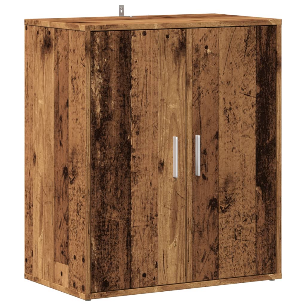 Vidaxl mueble zapatero madera ingeniería madera envejecida 60x35x70 cm