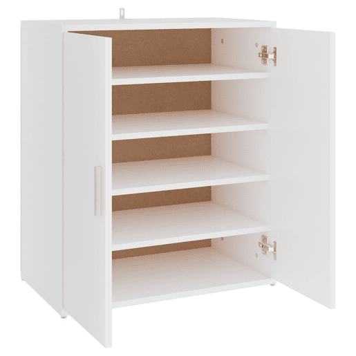vidaXL Armário para sapatos 60x35x70 cm derivados de madeira branco