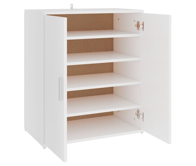 Vidaxl mueble zapatero de madera de ingeniería blanco 60x35x70 cm
