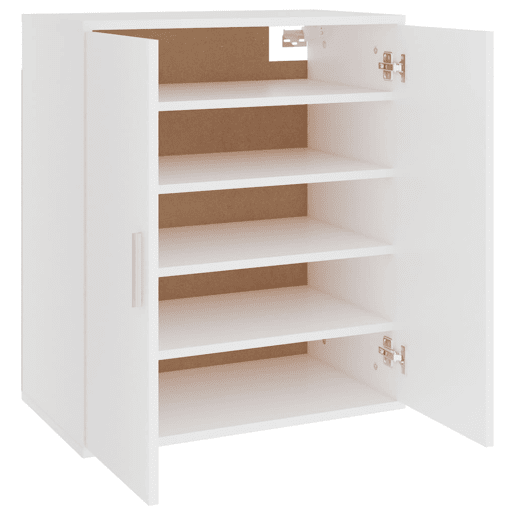 vidaXL Armário para sapatos 60x35x70 cm derivados de madeira branco