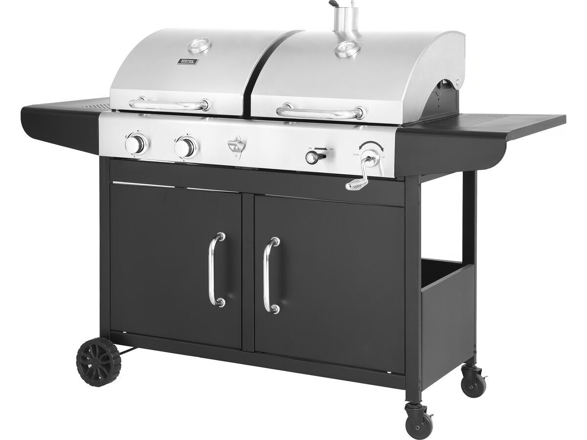 Barbacoa de gas y carbón
