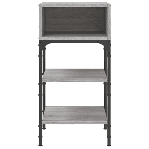 vidaXL Mesas cabeceira 2pcs 35x34,5x70 cm deriv.madeira cinza sonoma