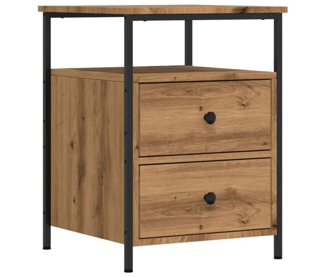 Vidaxl mesita de noche madera de ingeniería roble artisan 44x45x60 cm