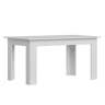 Mesa de Jantar Nur Fixa Estilo Contemporâneo Branco Fosco 138x80 cm