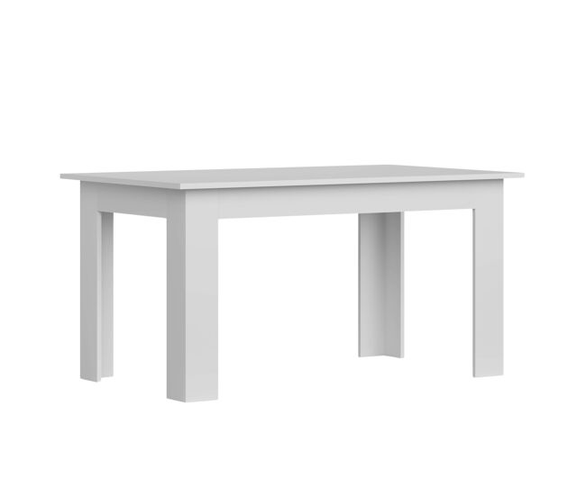 Mesa de Comedor Salón Fija Nur Estilo Contemporáneo Color Blanco Mate 138x80 cm
