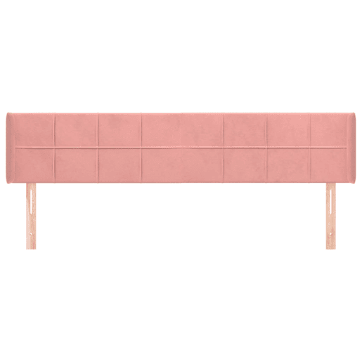 vidaXL Cabeceira de cama c abas veludo 203x16x7888 cm rosa vidaXL Cabeceira de cama c abas veludo 203x16x7888 cm rosa