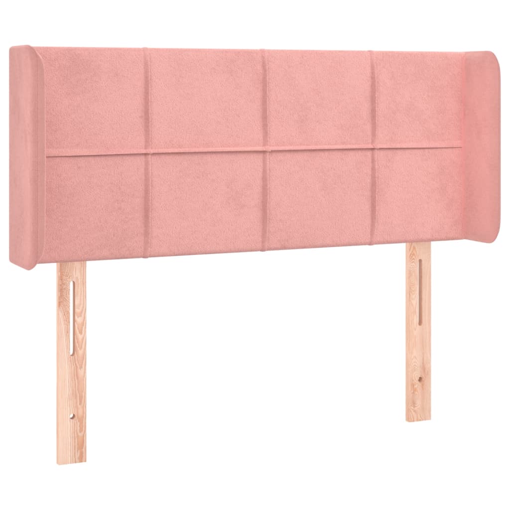 Vidaxl cabecero de terciopelo rosa 93x16x78/88 cm