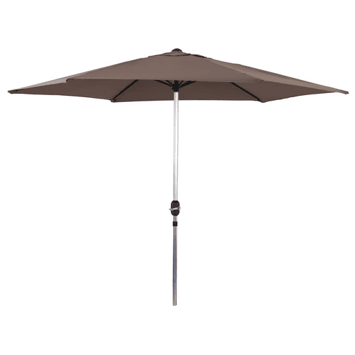 Guarda-sol de jardim Reto Sol - Redondo - Ø 3m - Cinza acastanhado