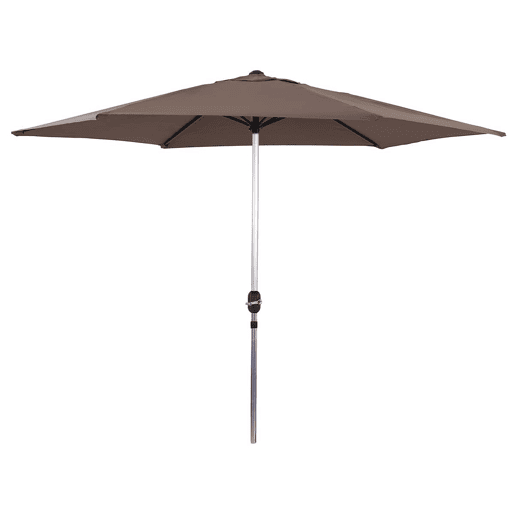 Guarda-sol de jardim Reto Sol - Redondo - Ø 3m - Cinza acastanhado