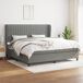 Cama box spring 200x200 Cama box spring 200x200 Gris