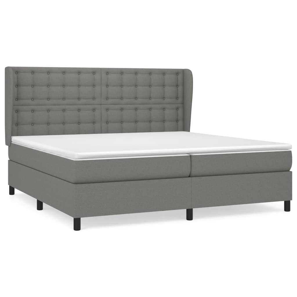 Cama box spring 200x200 Gris Oscuro
