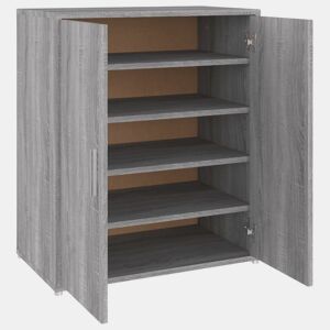 vidaXL Sapateira 60x35x70 cm derivados de madeira sonoma cinza