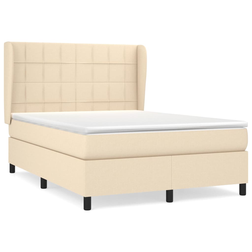 Cama box spring 140x190 Crema