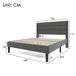 Cama de matrimonio 146x210 Cama de matrimonio 146x210 Gris