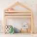 Cama cabaña de media altura con somier Alix 99x213 Cama cabaña de media altura con somier Alix 99x213 Madera