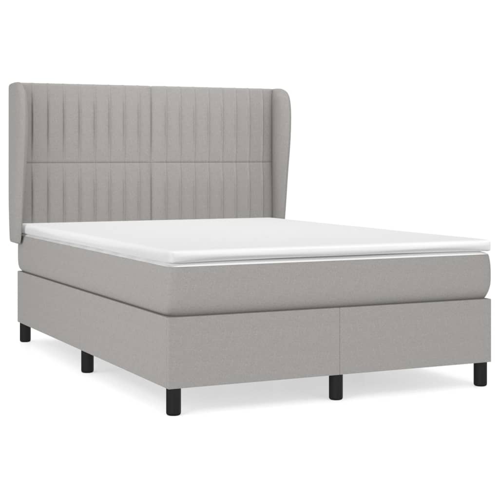 Cama box spring 140x190 Gris