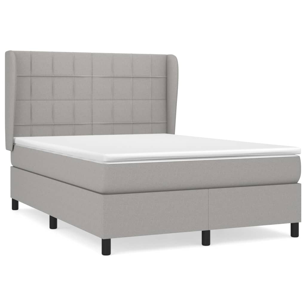 Cama box spring 140x190 Gris