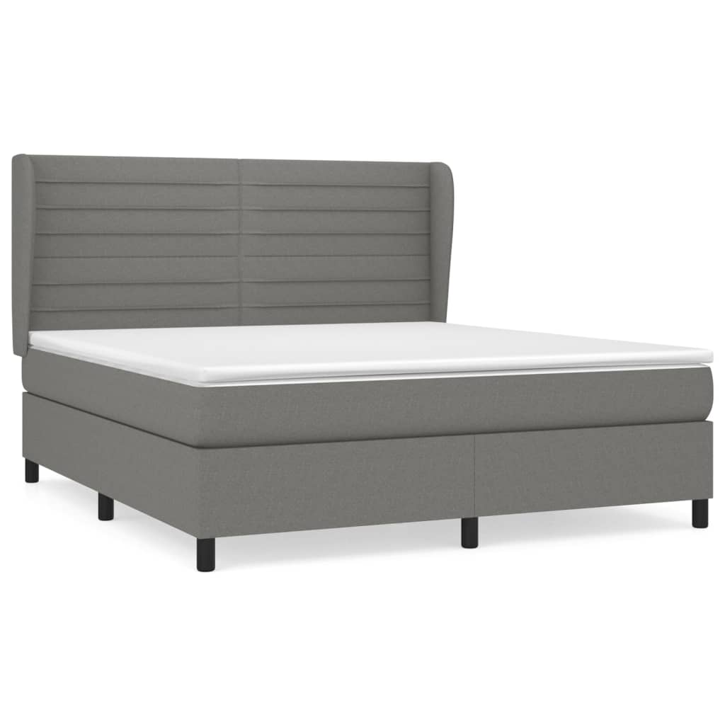 Cama box spring 180x200 Gris Oscuro