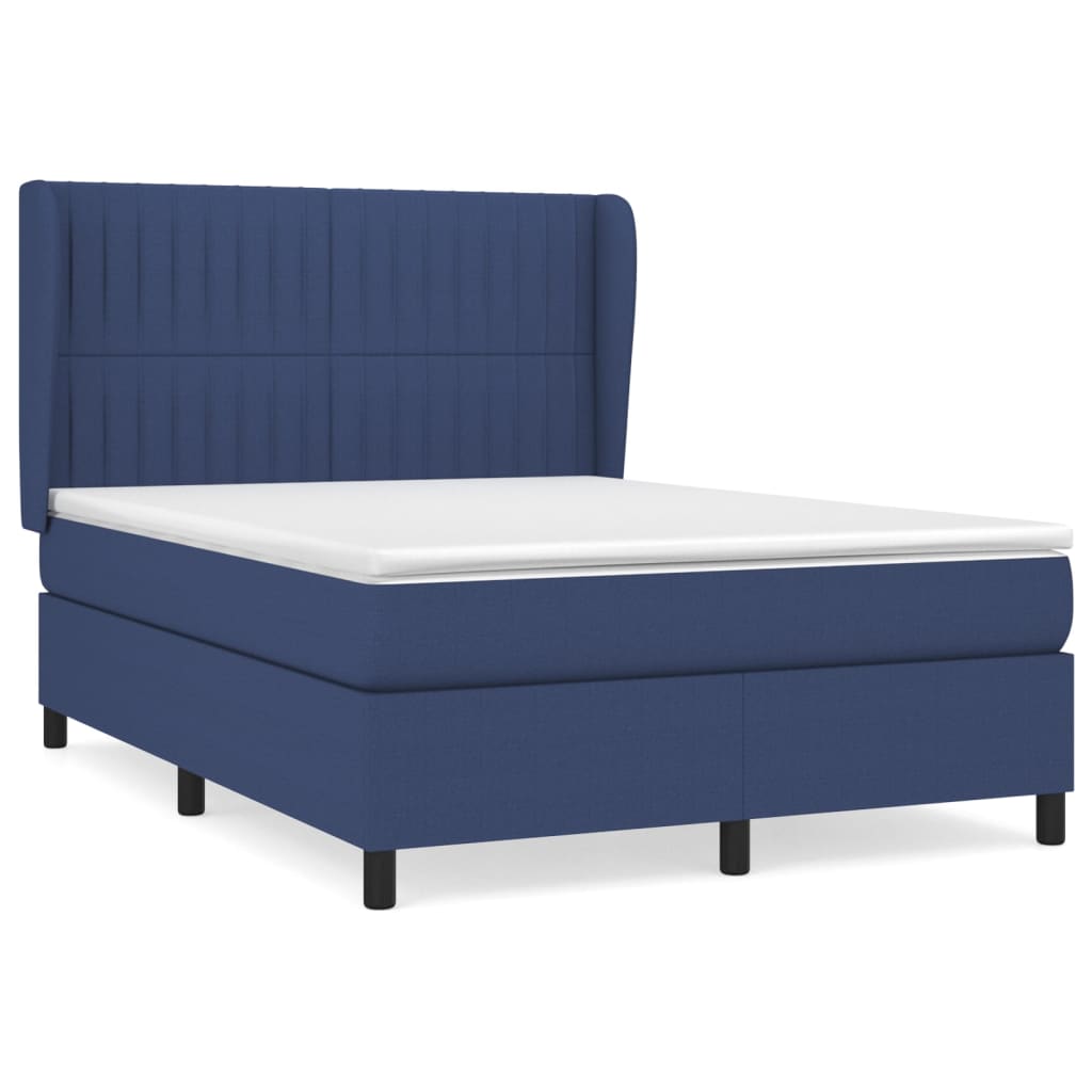 Cama box spring 140x190 Azul