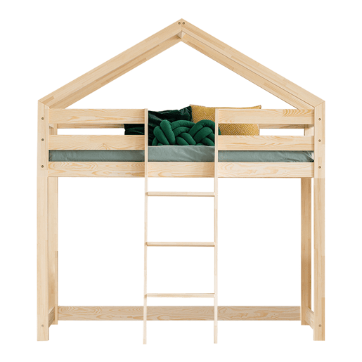 Cama de cabina de meia altura 90x190 incluindo base de ripas Jeanne Bois