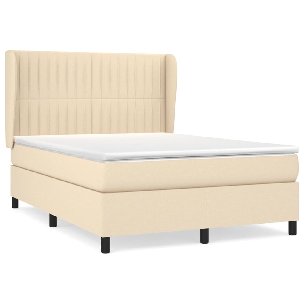Cama box spring 140x190 Crema